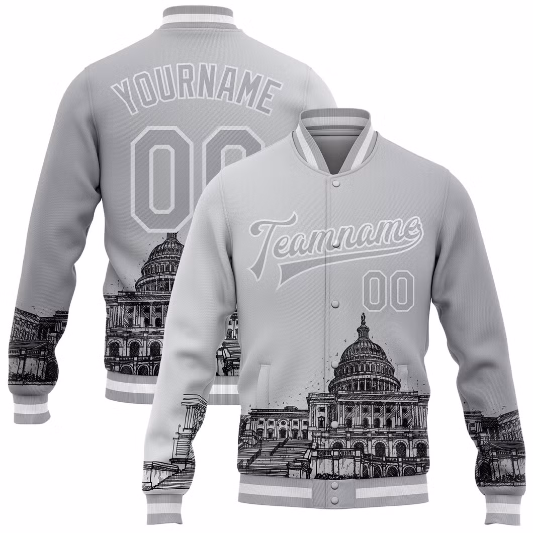 Fashion Classic Soft Man Leisure Style Wholesale Baseball Bomber Jackets Custom Printing Spring Jacket
