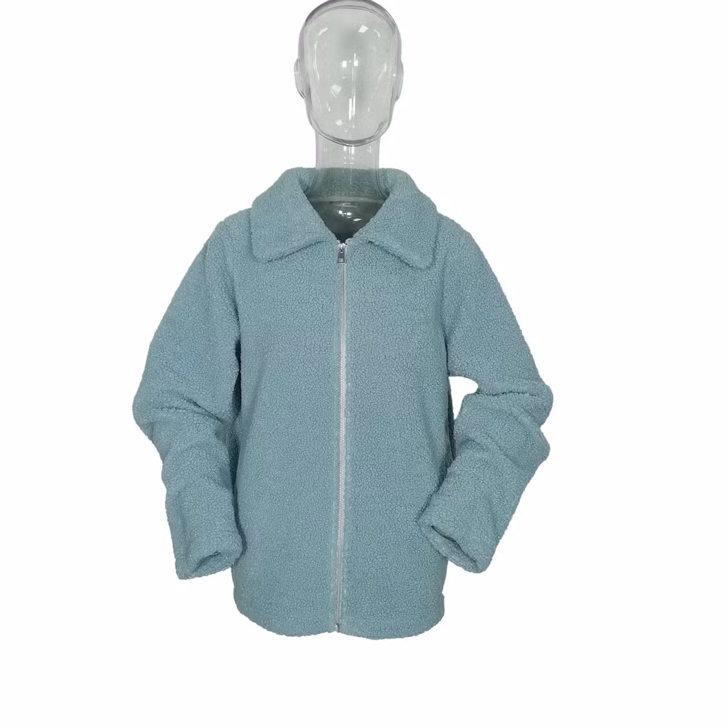 Custom Sweatshirts Outdoor Hiking Stay Warm Teddy Thick Sport Casual Women Fleece Jackets