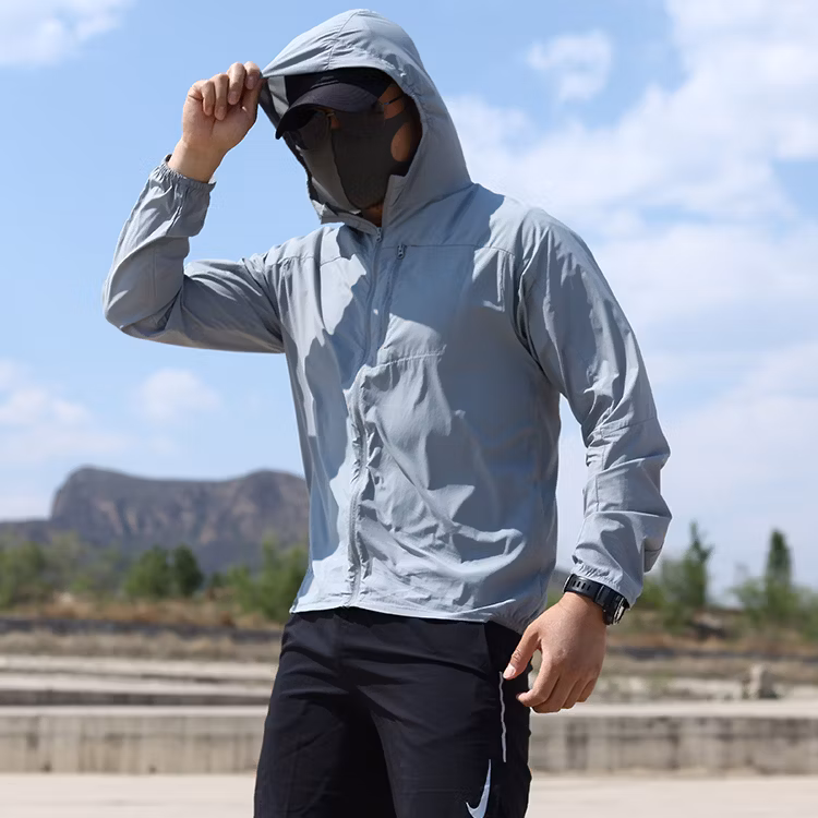Summer Clothes Windbreaker Ultra-Light Skin Clothes Men Hooded Thin Casual Clothes Tactical Uniform Summer Skin Mens Jackets