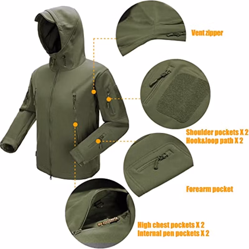 Custom Own Design Outdoor Hunting Tactical Field Mens Tactical Security Uniform Jackets