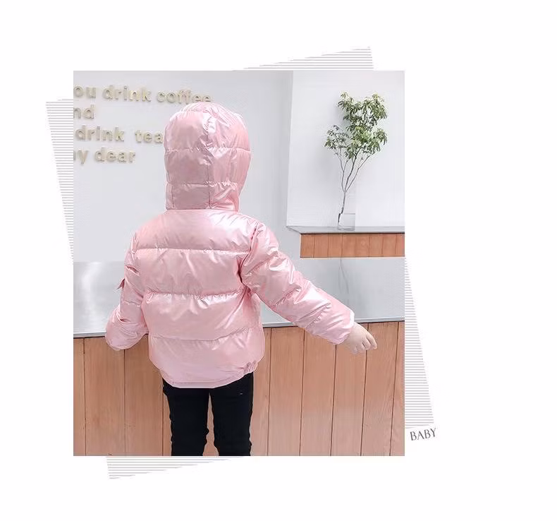 Kid&prime;s Pink Duck Down Jacket