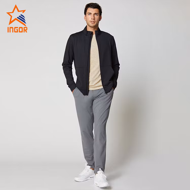 Ingor Sportswear Workout Apparel Manufacturers Custom Activewear Gym Wear Running Wear Men&prime;s Jacket