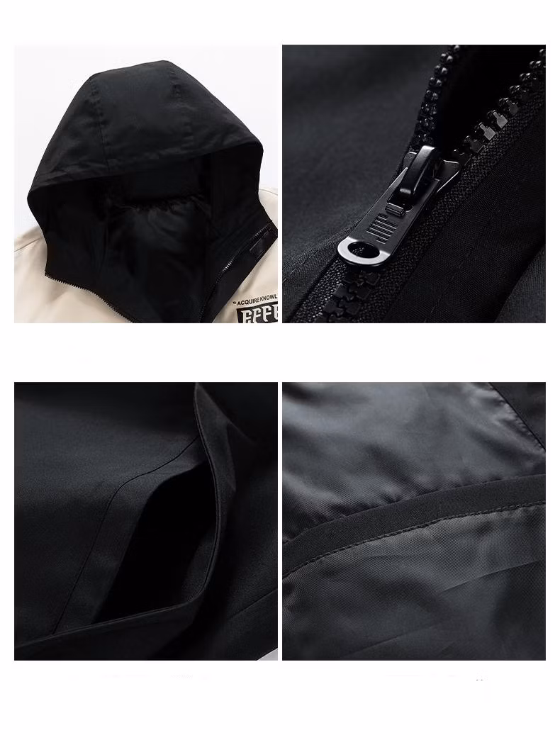 Wholesale Summer Stock Custom Brand Technical Jacket Loose Outdoor Stylish Men Jacket Low MOQ