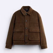 Men&prime;s Corduroy Pocket Jacket
