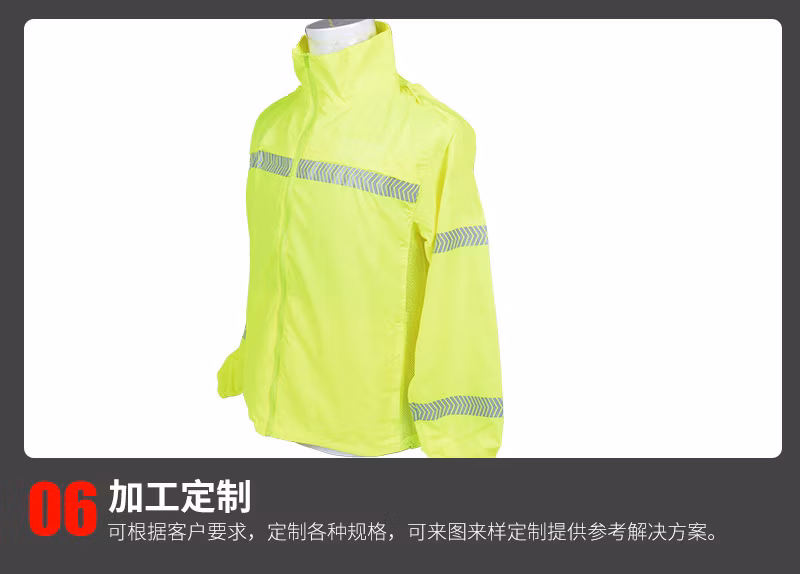 Custom Design Waterproof Running Cycling Rain Jacket Lightweight Reflective Windbreaker Raincoats Jaket