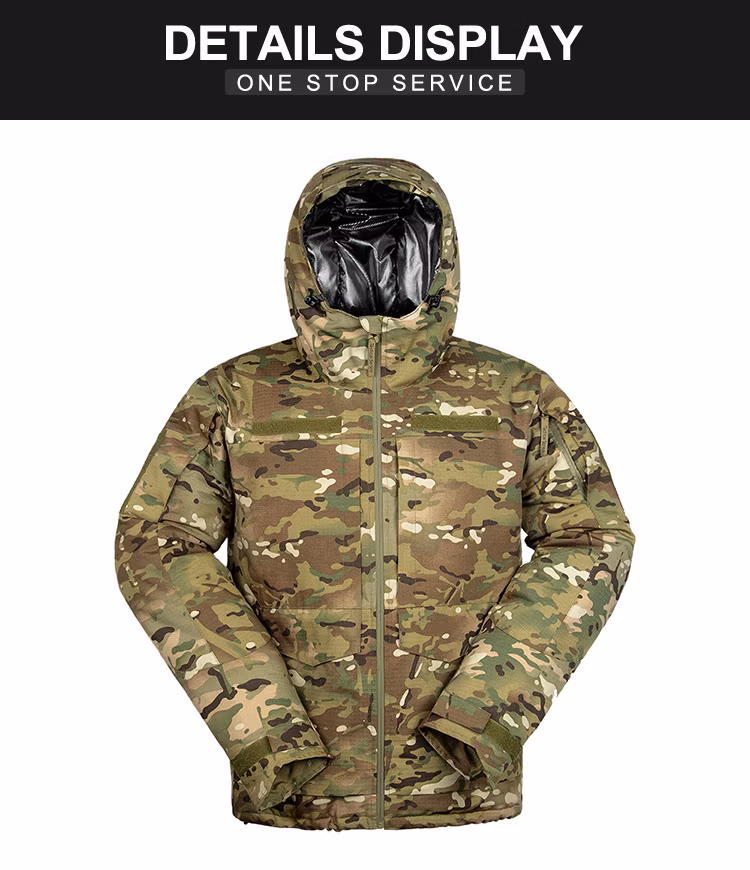 Multicam Camouflage Winter Padding Down Jacket Men Outdoor