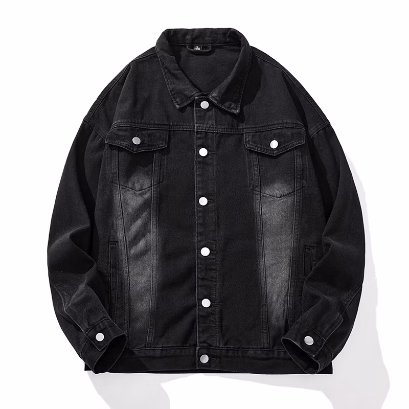 2024 Fall New Hong Kong Style Ins Do Old Men&prime;s Denim Jacket