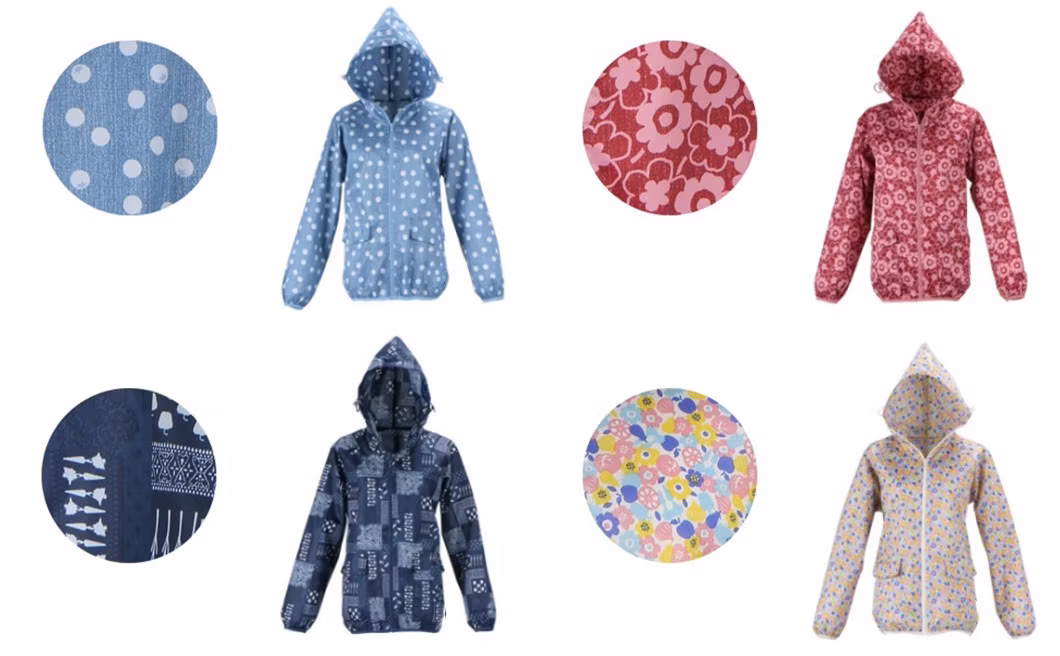 Men Women Waterproof Jacket Lightweight Rain Coat Hoodie Outwear