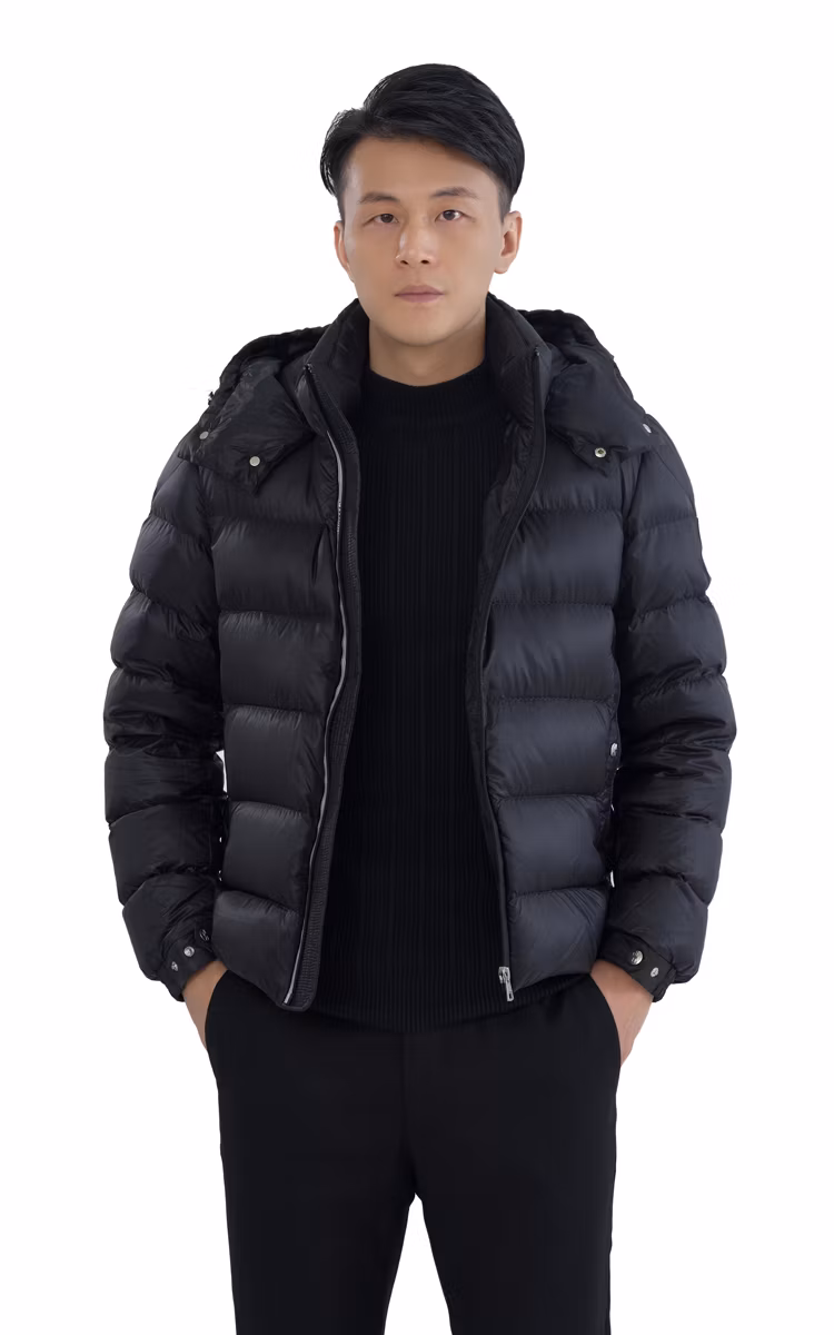 Factory OEM New Design Padding Jacket Black Winter Men Padded Jackets Puff Jacket Quilted Jacket