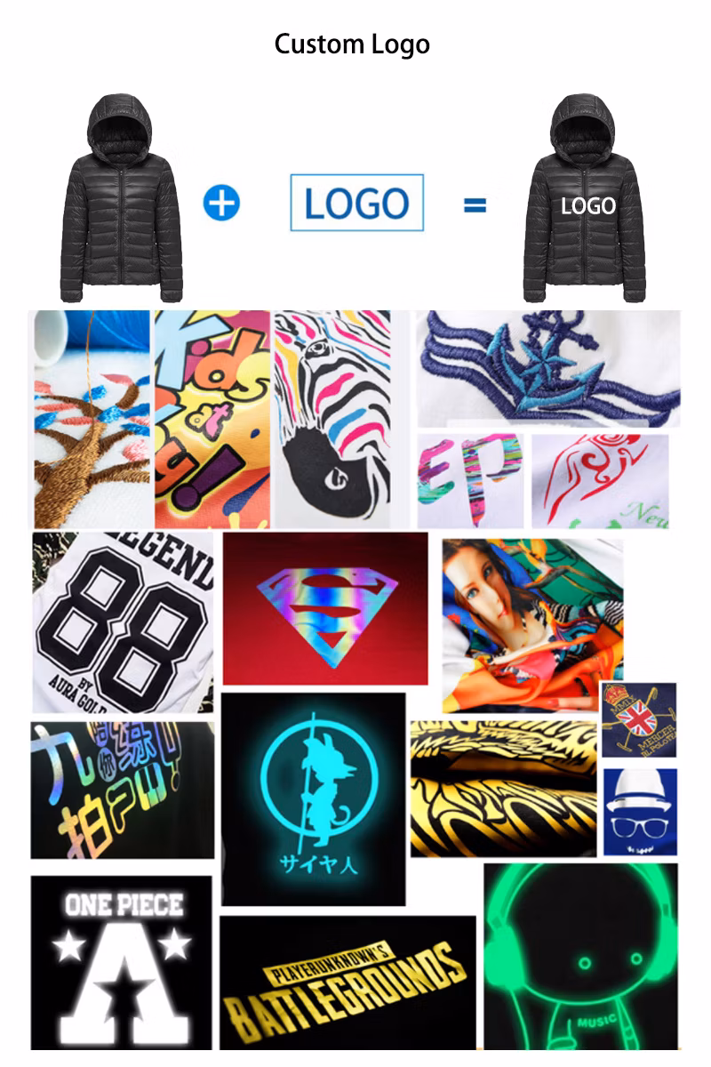 Custom Logo High Quality Padded Thick Goose Down Warm Breathable Waterproof Packable Polyester Filled Coats Outdoor Leisure Sports Puffer Men&prime;s Winter Jacket