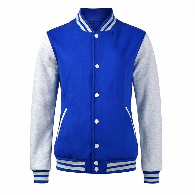 Custom Outdoor Men Bomber Letter Man Varsity Jackets College Baseball Fleece Blank Letterman Varisity Jacket