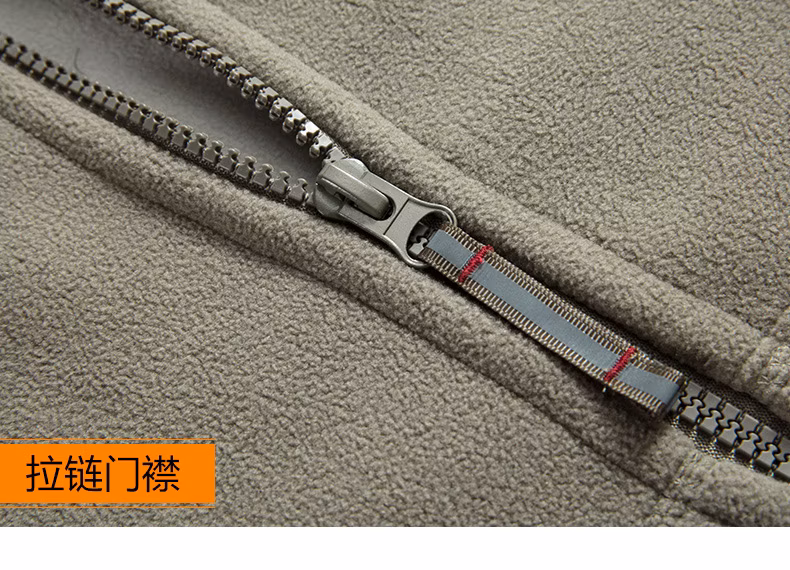 Men&prime;s Work Fleece Jacket Trucker Lapel Work Cargo Jackets for Men