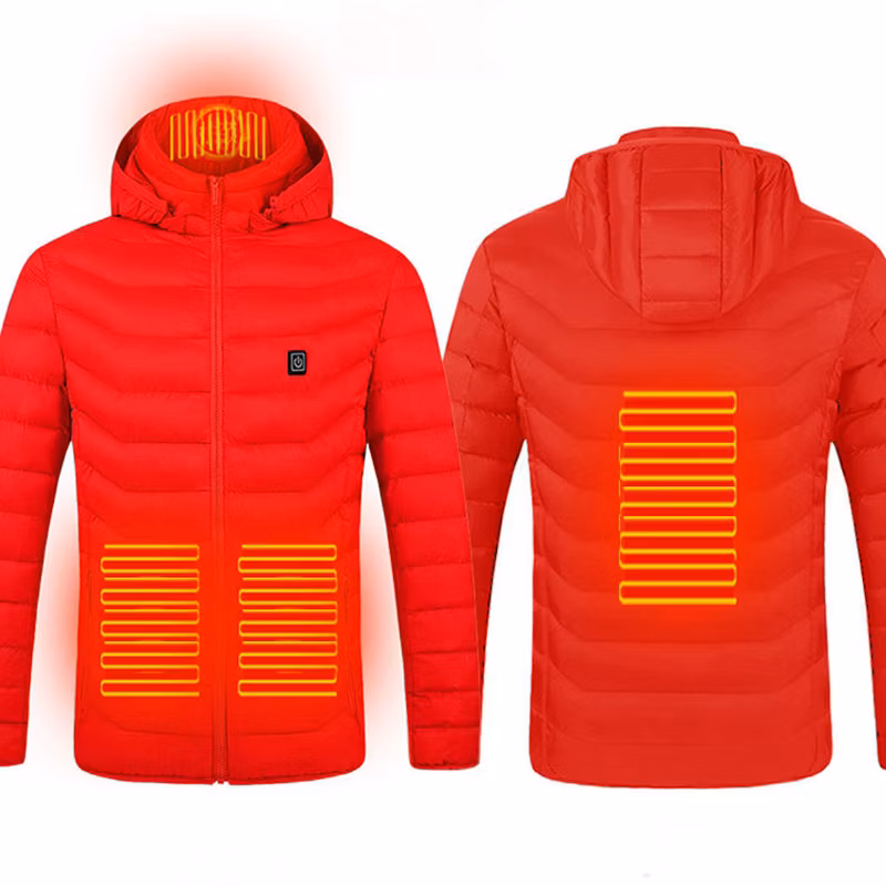 Rechargeable Electric Battery Heating Lightweight Heater Men Coats Waterproof Insulated Heated Jacket