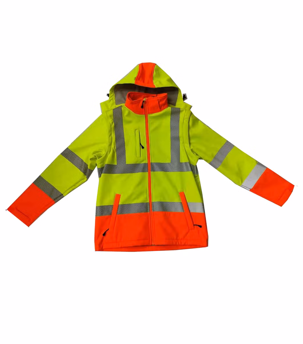 Custom Logo Print OEM Work Windbreaker Running Sport Softshell Two Tone Windproof Waterproof Outdoor Jacket for Men