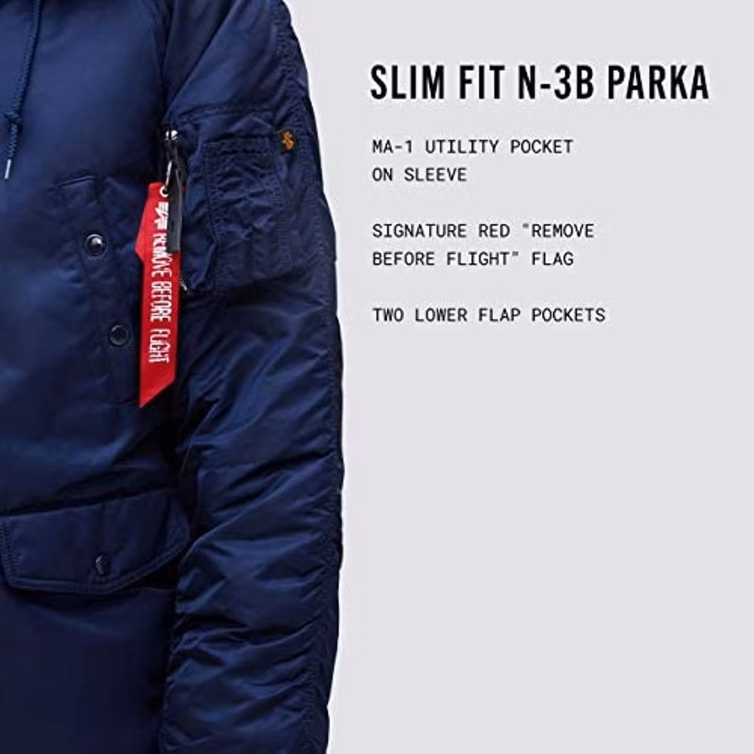 N-3b Slim Fit Parka - Cold Weather Windproof Outdoor Fashion Winter Parka