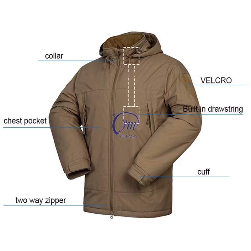 Hiking Winter Warm Waterproof Jacket Pant Military Outdoor Uniform Tactical Jacket for Men
