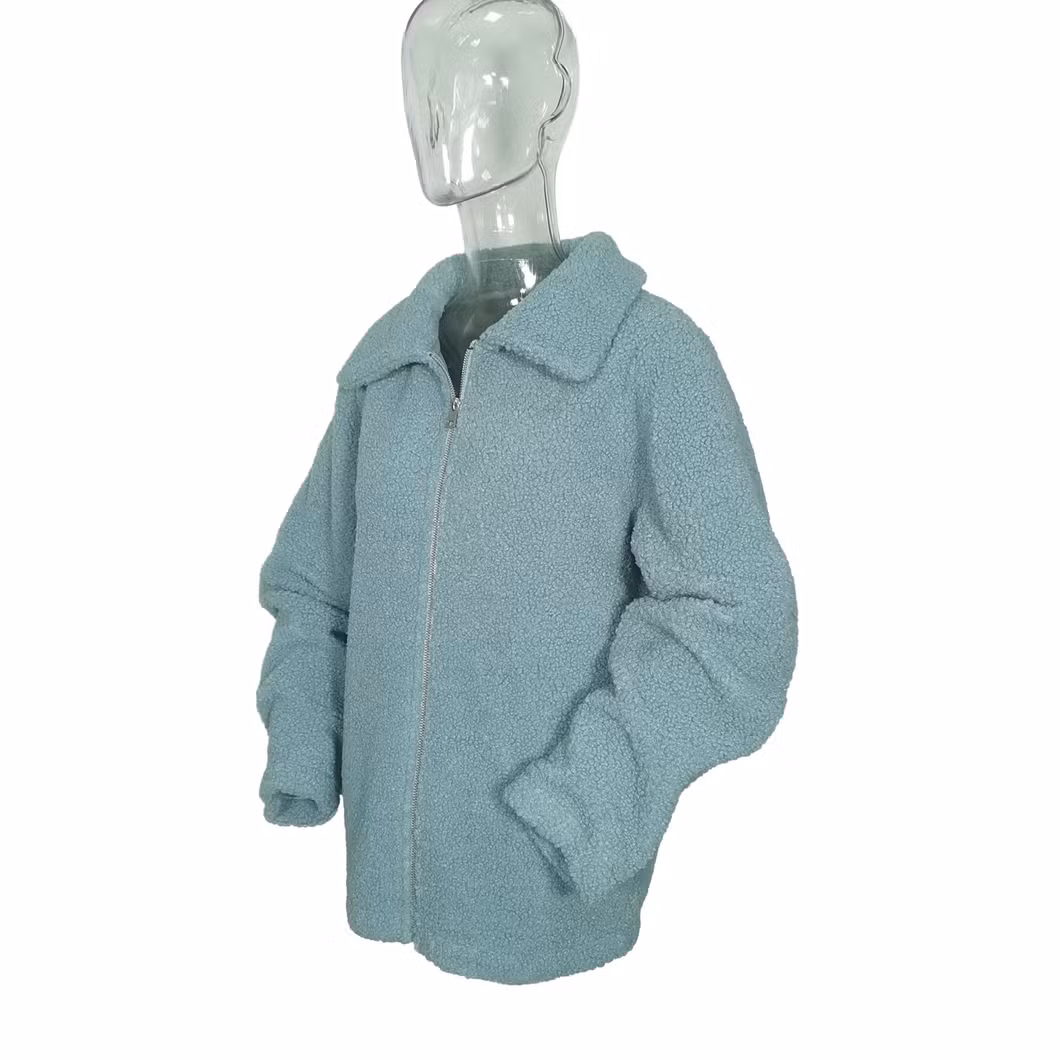 Custom Sweatshirts Outdoor Hiking Stay Warm Teddy Thick Sport Casual Women Fleece Jackets