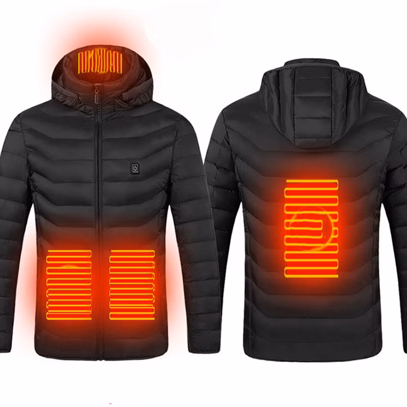 Rechargeable Electric Battery Heating Lightweight Heater Men Coats Waterproof Insulated Heated Jacket