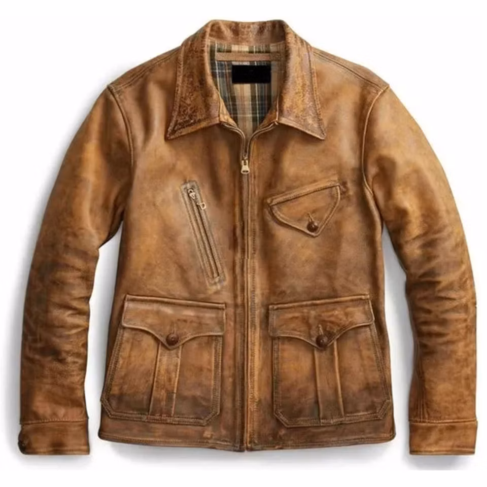 2025 Wholesale High Quality Suede Faux Fur Aviator Jacket Coat Men&prime;s Korean Winter Fleece Jackets for Men