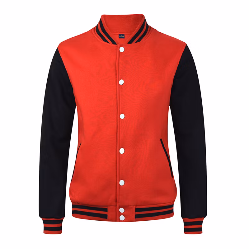 Custom Outdoor Men Bomber Letter Man Varsity Jackets College Baseball Fleece Blank Letterman Varisity Jacket