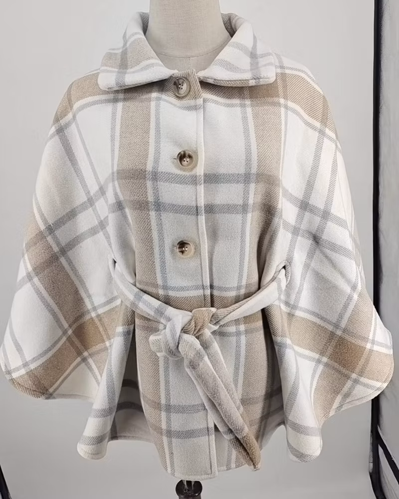 Winter Ponchos Capes Thick Shawl Pashmina Warm Blanket Coat
