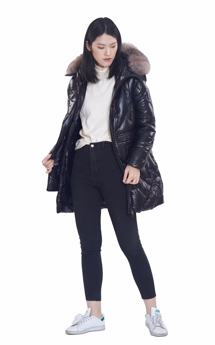 Fashion Women Down Jacket Outdoor Insulated Puffy Down Parka