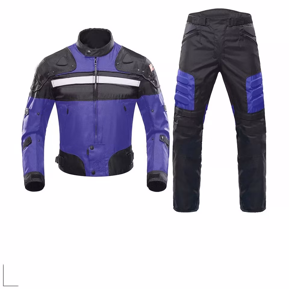 Man Riding Motorbike Leather Motorcycle Jacket Clothing Men&prime;s Waterproof Racing Leather Jackets