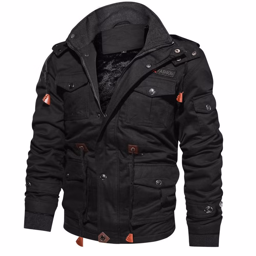 Custom Distress Heavy Jacket Work Jacket with Lined Vintage Trucker Work Wear Jackets Men Heavyweight Jackets