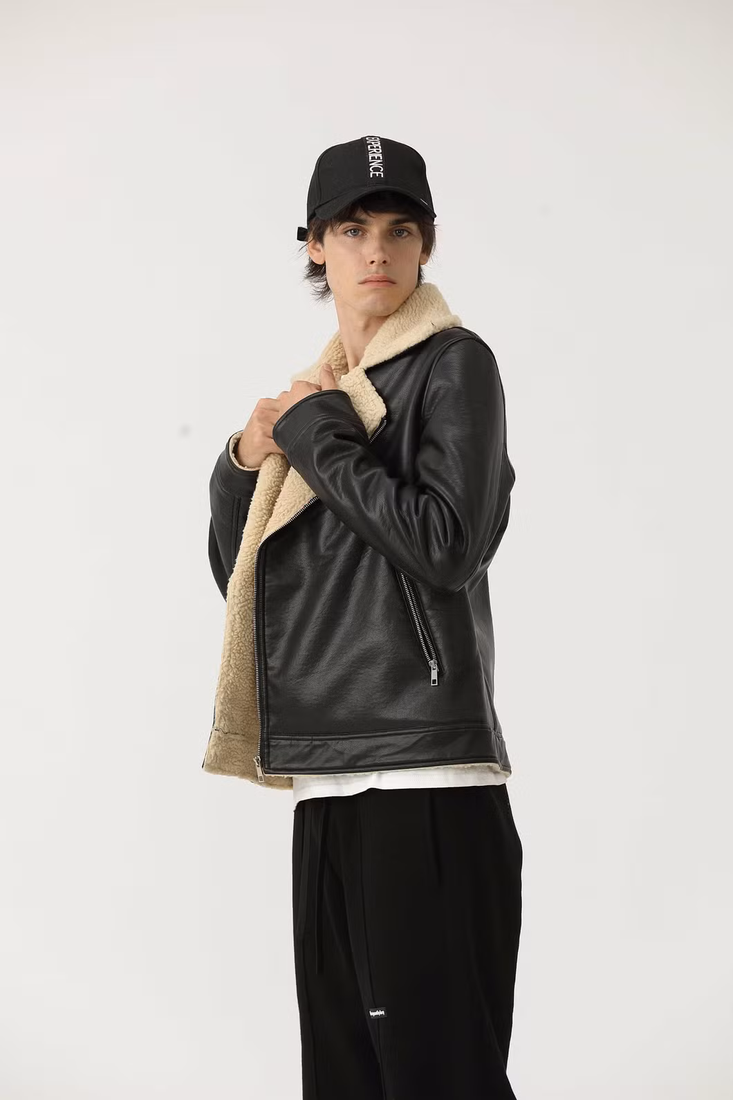 High Quality Casual PU Motorcycle Leather Plus Size Suede Men Leather Jackets