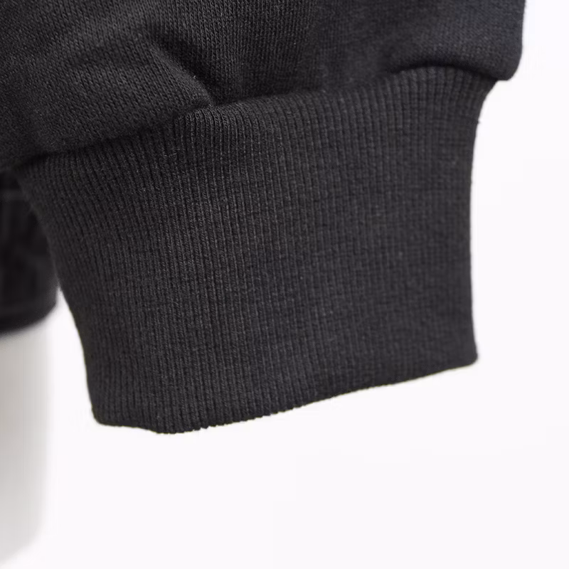Men&prime;s Vintage Wholesale Black Cotton Denim Coat with Knit Hoodie and Sleeve Classic Casual Jacket
