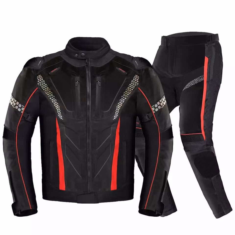 Man Riding Motorbike Leather Motorcycle Jacket Clothing Men&prime;s Waterproof Racing Leather Jackets