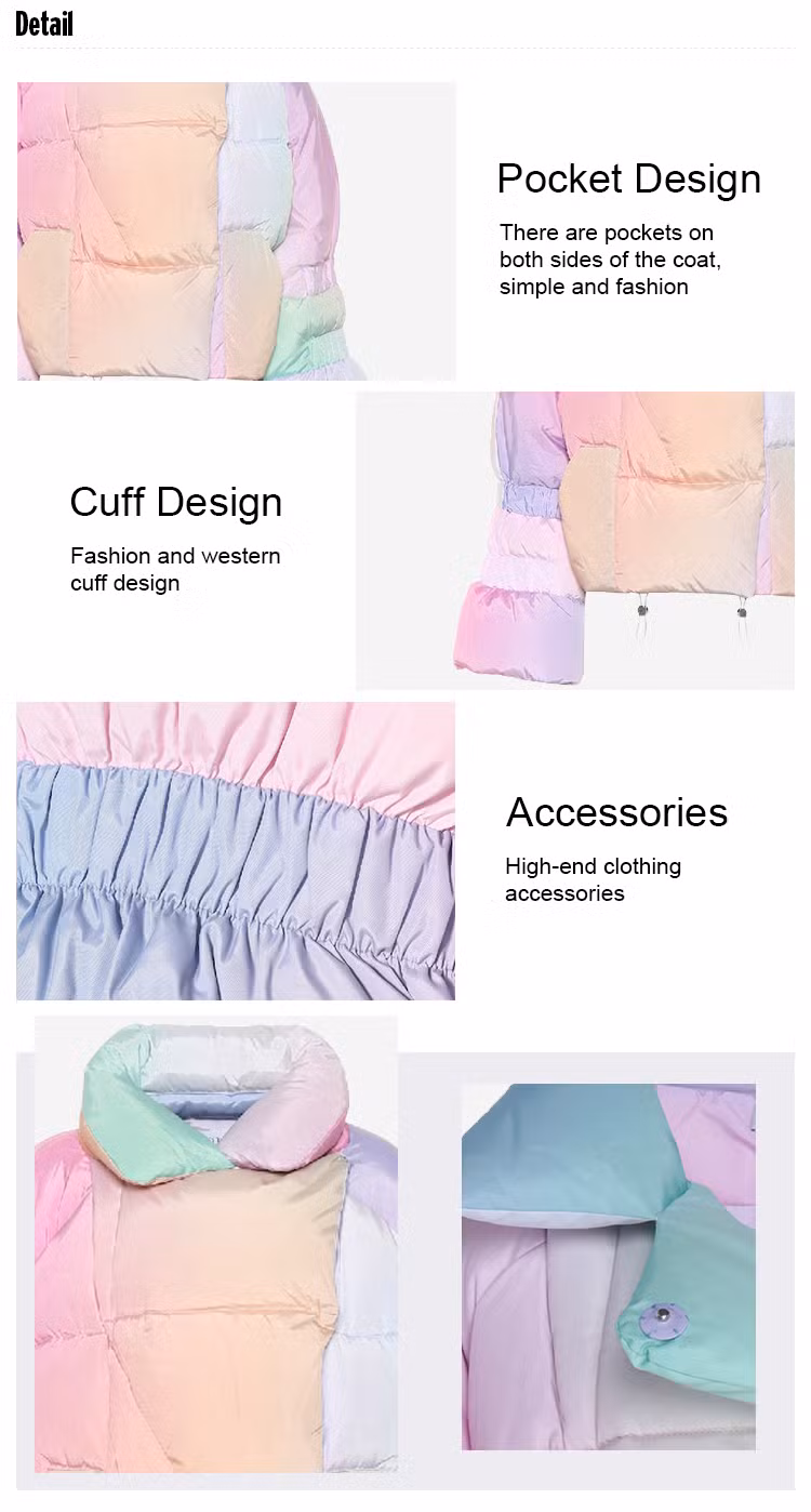 Ladies Down Coat Parka Coats Plus Size Padded Jackets Shiny Short Winter Crop Bubble Coats for Women