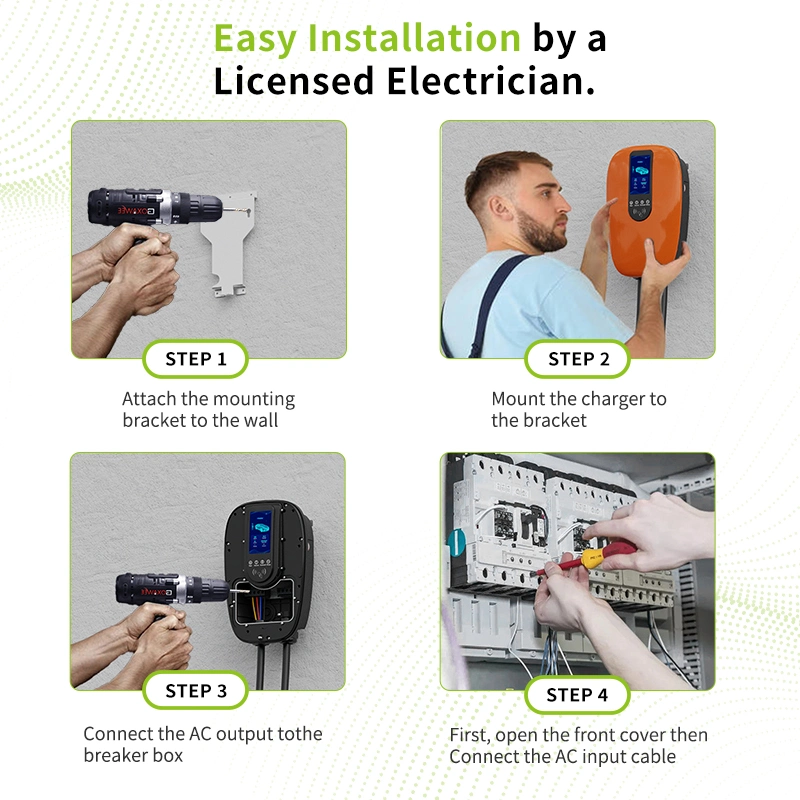 7kw Electric Car Vehicle EV Charging Station Home Use with CE