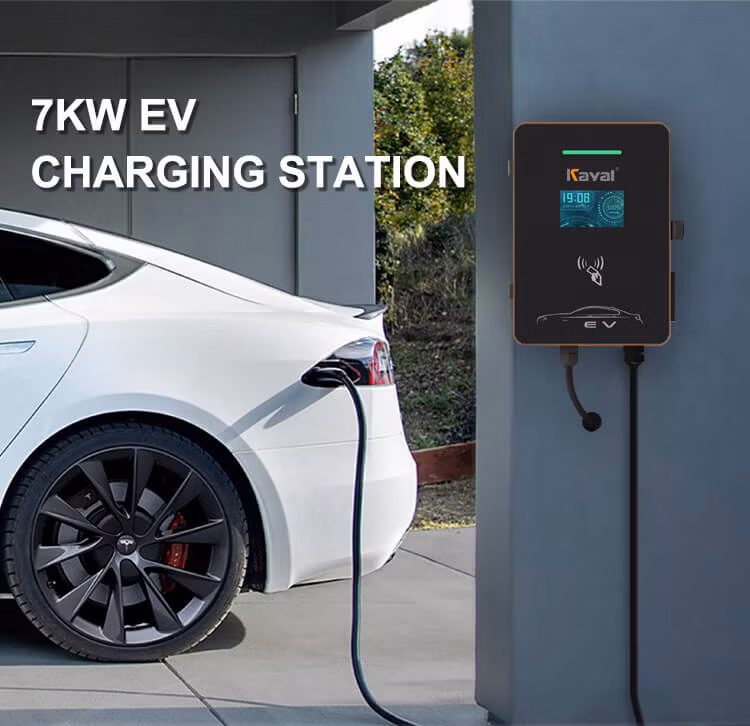 Kayal CE Home Wallbox EV Charger Station 7kw 22kw Type 2 Gun Charging Station