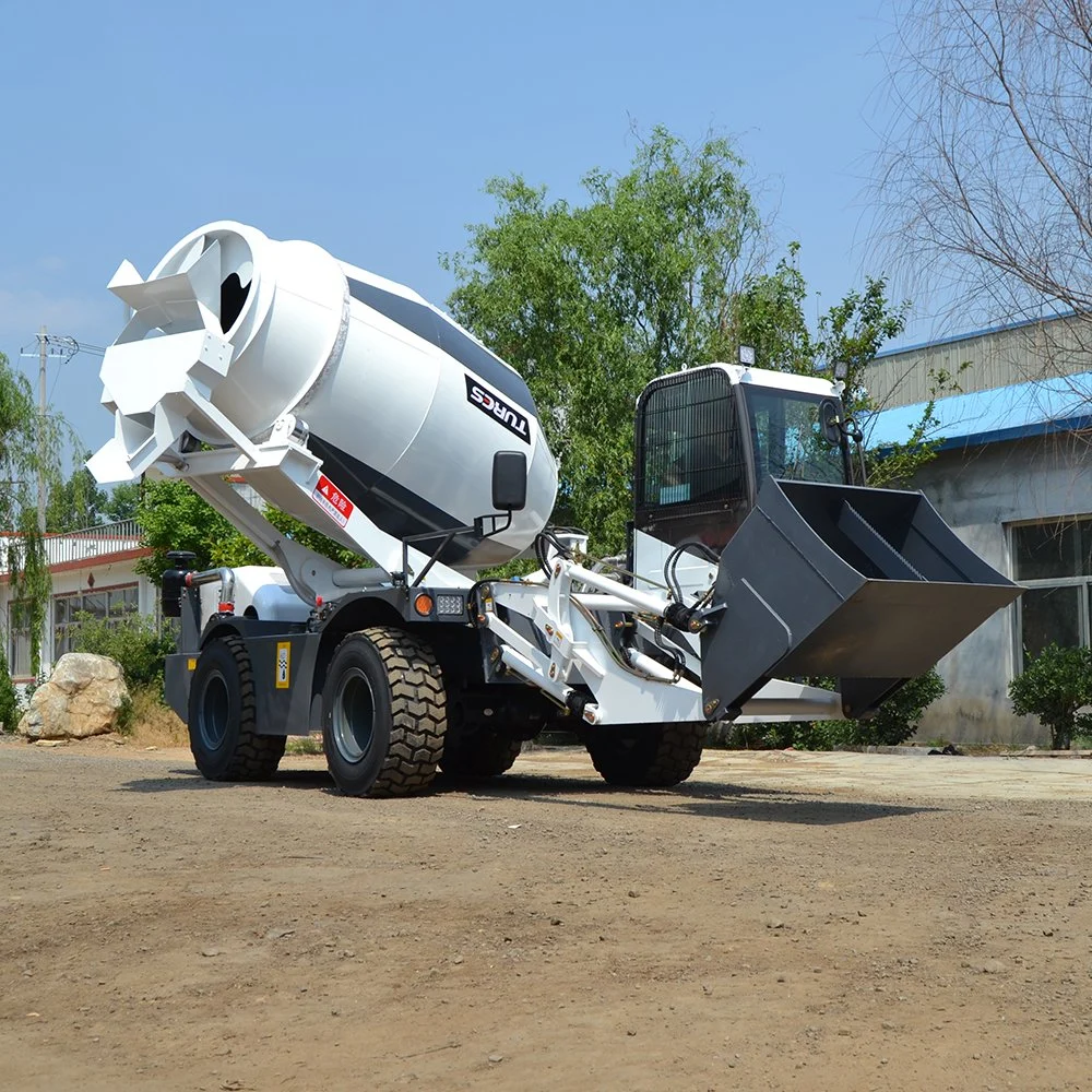 Small Concrete Mixing Truck Self Loading Mixer Vehicle