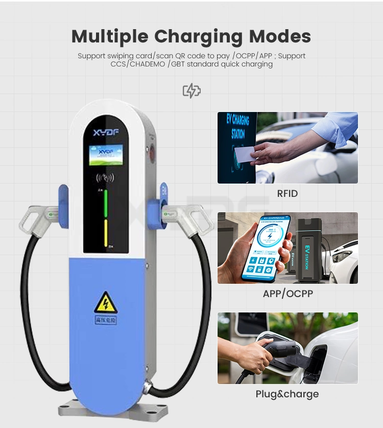 Xydf Double Gun CCS1 CCS2 Chademo Gbt 360kw EV Charger Station of Electricity for Electric Car EV Charging Stations