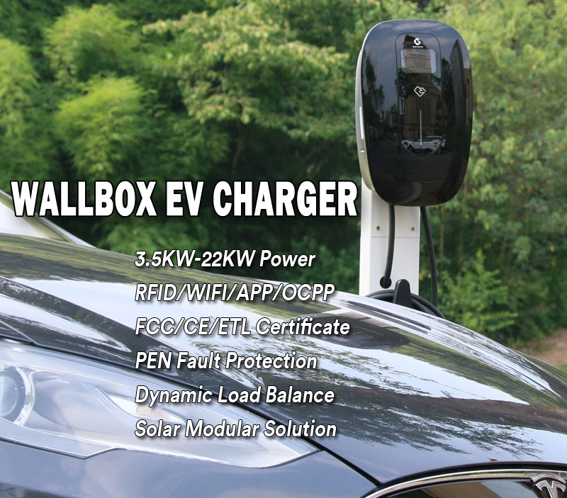 7kw/11kw/22kw 32A 3 Phase Car EV Wallbox Electric Vehicle Charging Station Charger