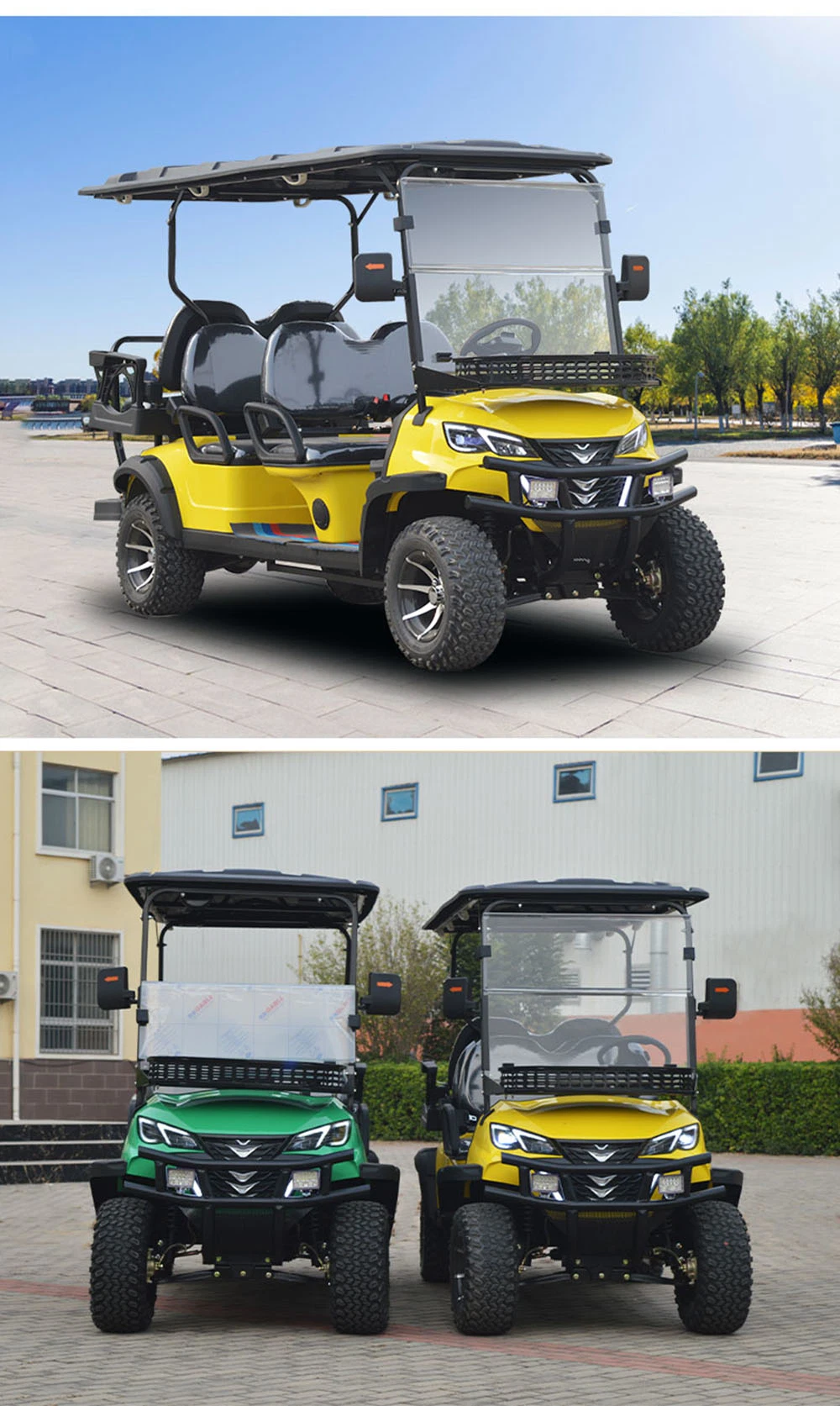 Cheap Chinese Golf Carts for Sale Electric Lithium 72V Battery 6 Seater Car Price Buggy 4 Seater Cars China Prices