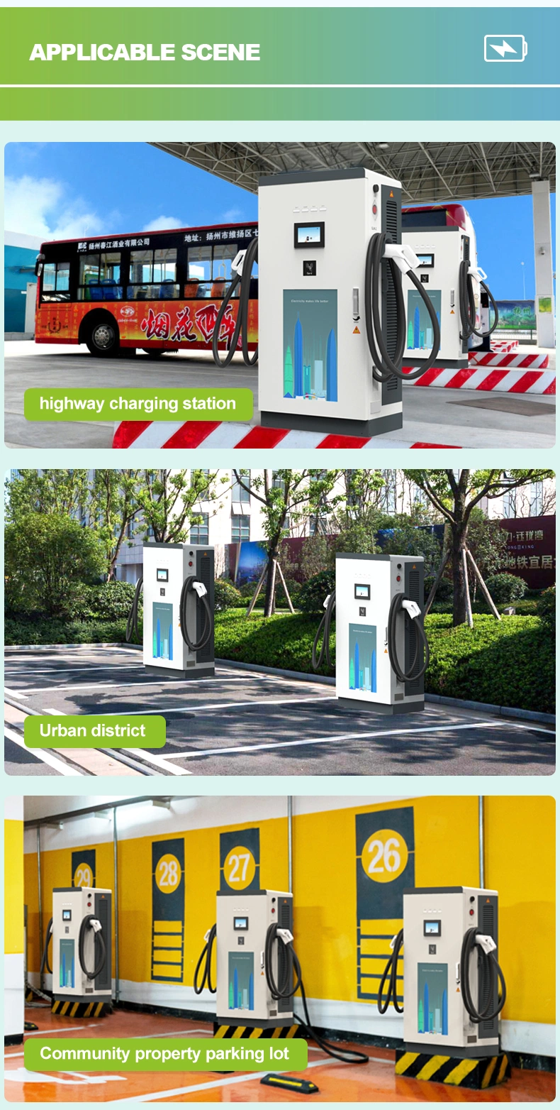 Electric Vehicle DC Fast Quick EV Charger CCS1 CCS2 Gbt 160kw 180kw 240kw Floor Mounted Installation Wholesale Charging Station