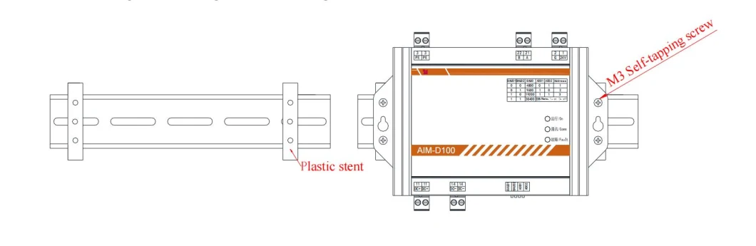 DIN-Rail DC Insulation Monitor for 0~1000V Range of Electric Vehicle Charging Device RS485 Modbus-RTU