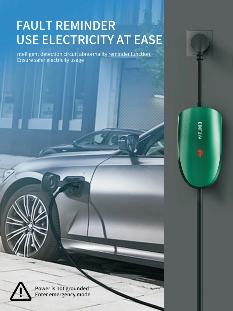 Europe Electric Car Charging Station Level 2 3 Phase 3.5kw Wallbox EV Fast Charger Station Suitable for Various Models Such as Tesla