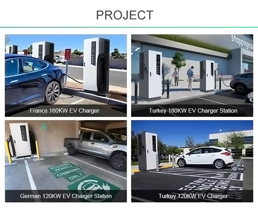 EU Us Standard DC Charge Port Double-Gun 60kw DC Charge Floor Mounted Installation Electric Vehicle Charging Station