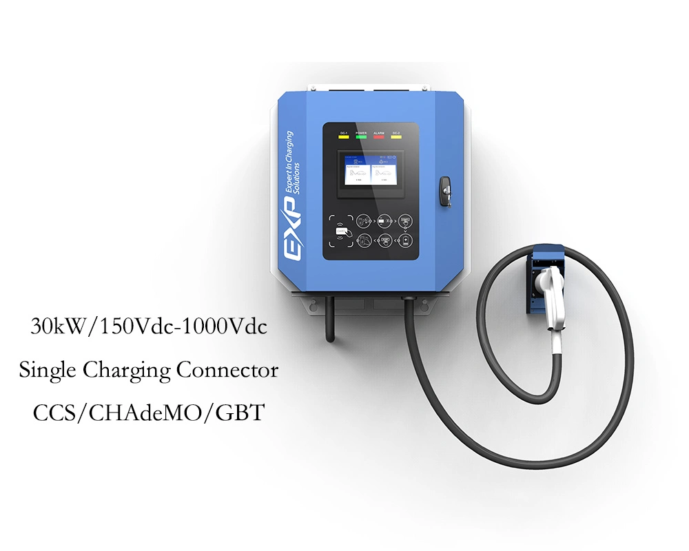 Infypower Wallbox 30kw Public Wall Mount EV Charger DC Fast Charging Station IP54 Wholesale