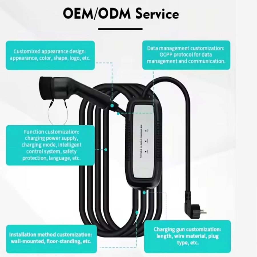 New Energy Vehicle 7kw Charging Pile Portable Car Charging Station