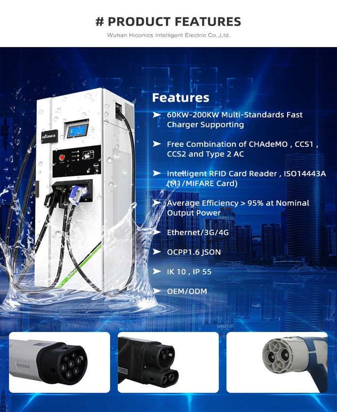 DC Level 3 Used for Fast Plug-in Charging up to 350 Kw Charger Car Station