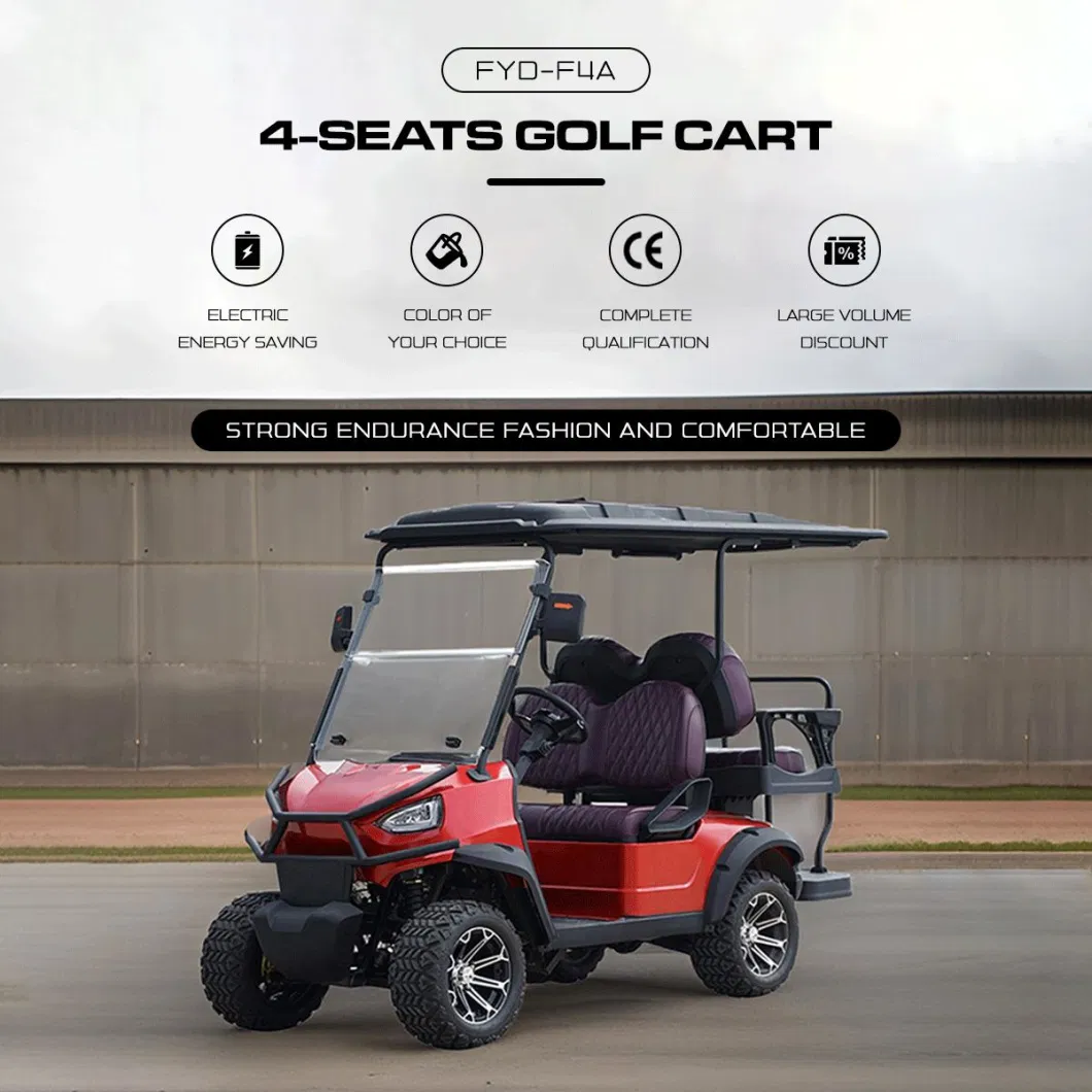 Wholesale 4 Seat Mini Lifted off Road Scooter Garden Adults Street Legal Best Club Car Classic Passenger Convertible Vehicle Electric Golf Car Price for Sale