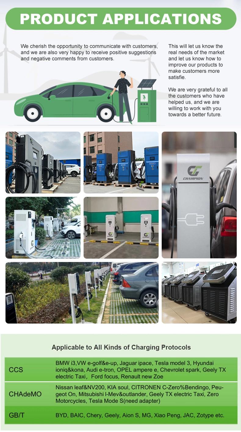 Commercial Smart Ocpp 1.6 CCS 60kw DC EV Charger Manufacturer Electric Vehicle Bus Car Charging Pile