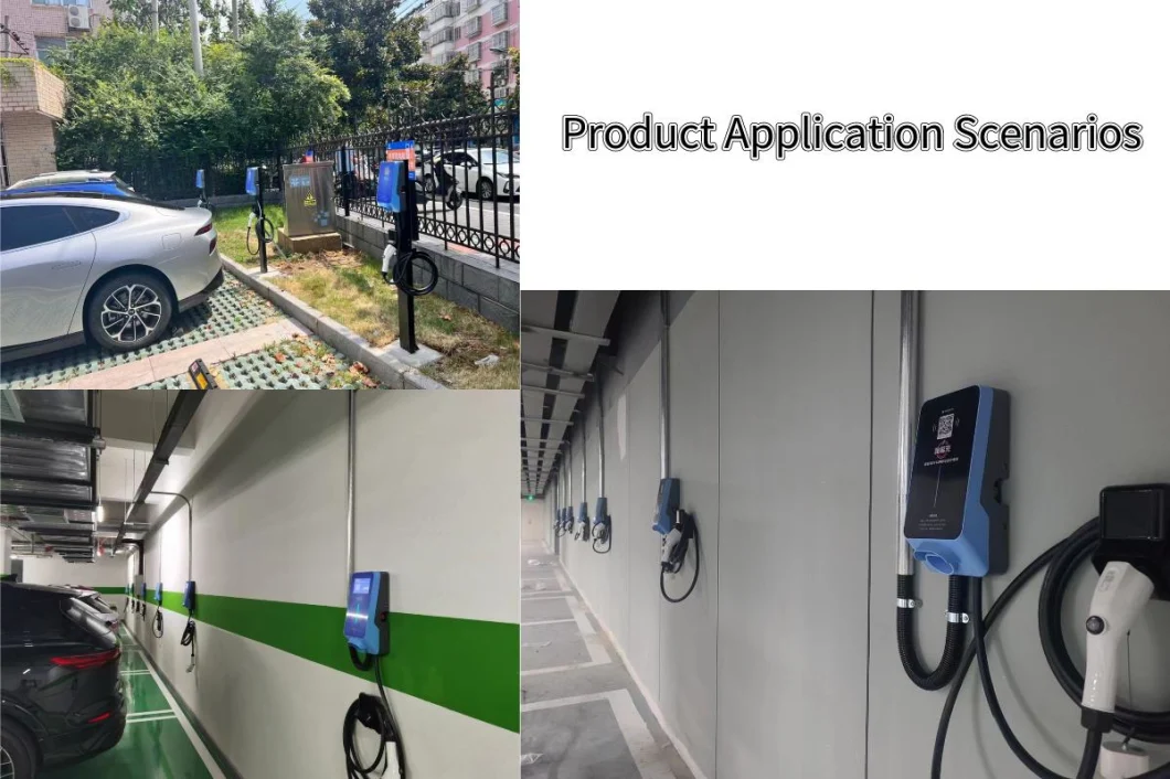 Outdoor Electric Vehicle Commercial Smart AC DC EV Charging Station for Electric Car 60kw 80kw 120kw 180kw Charger with 5m Cable