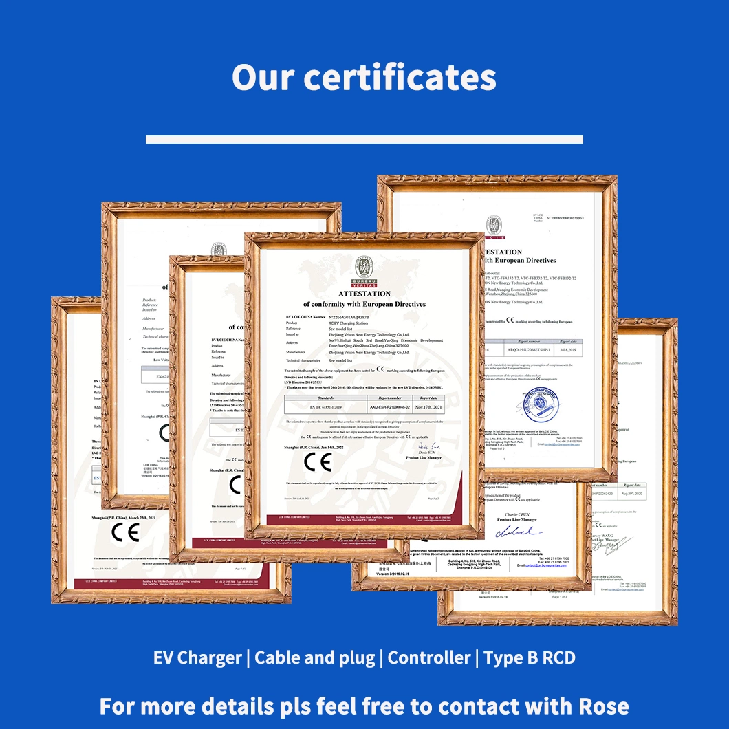 AC Electric Vehicle Charging Station Type1 Connector Plug Portable Home EV Charger