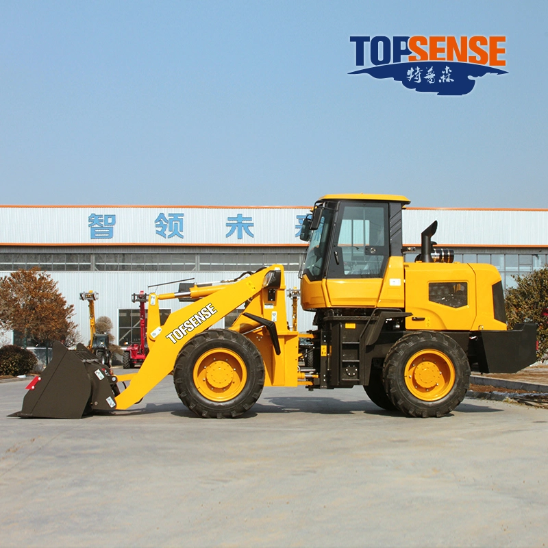 Ts920 925 Electric Joystick Chinese Front End Shovel 1ton 1.5ton 2ton 2.5 Ton Mini Wheel Loader with Log Grab Quick Hitch